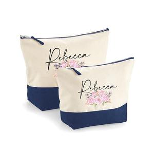 Nouvelle arrivée sac pochette en toile sac cosmétique avec impression pochette à fermeture éclair écologique pour la promotion - Product Image 6