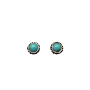 Boho Style 925 Sterling Silver <b>Turquoise</b> Gemstone <b>Stud</b> <b>Earrings</b> Jewelry Handmade Silver <b>Earrings</b> Jewelry for Women Wedding Gift - Product Image 1