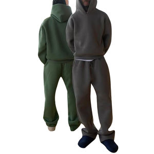 Conjunto Deportivo Informal para Hombre, Sudadera de Manga Larga, Pantalones de Forro Polar, Invierno, 100% Poliéster Transpirable - Product Image 6