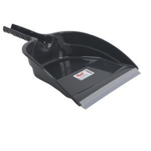 Nouvelle pelle à poussière en plastique 2025 avec bande en caoutchouc, outil de nettoyage domestique avec manche en plastique, utilisation à la maison sans balai - Product Image 4