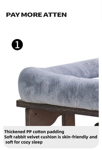 <span class=keywords><strong>Hamaca</strong></span> moderna para gatos al por mayor, cama colgante para mascotas con ventana <span class=keywords><strong>de</strong></span> <span class=keywords><strong>lana</strong></span> y piel sintética - Product Image 4