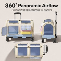 Sac de transport pour animaux de compagnie, grande capacité, portable, très vendu, fabriqué en tissu Oxford respirant, idéal pour les voyages et les sorties avec les animaux.