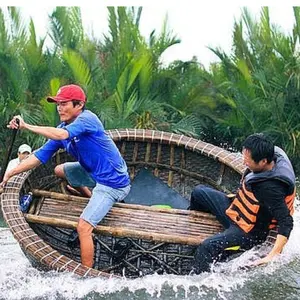 卸売用の伝統的な竹製手漕ぎボートWhatsapp: + 84 963949178