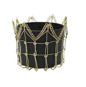 Design personnalisé fer/verre rond porte votif éclairage décoratif décoration de Noël bougeoir pour fait à la main personnalisé - Product Image 3