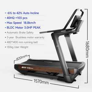 Commercial <b>Electric</b> <b>Treadmill</b> with Steel Frame | Auto Incline & LED Screen for Indoor Gym Use - Product Image 2