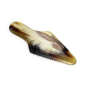 Peigne à cheveux en corne de buffle naturelle, fait à la main, pour salon - Product Image 4