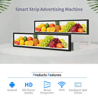 Écran LCD ultra-large étiré pour étagère, affichage numérique Android pour supermarché, magasin de détail, publicité, garantie 5 ans