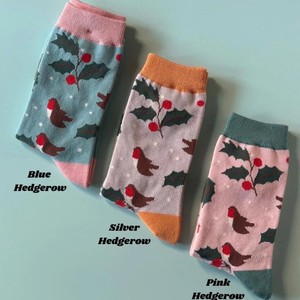 ถุงเท้าลูกเรือสำหรับวันหยุดที่อบอุ่นในฤดูหนาวลายคริสต์มาสผ้าถักแจ็คการ์ดดีไซน์คริสต์มาส - Product Image 2