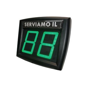 Visiera a due cifre orientabile con coda a LED verde da 12 VDC per fiere, mercati ed eventi - Product Image 1
