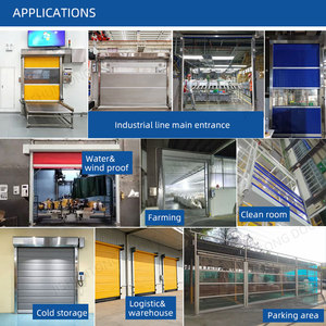 Puerta Enrollable Automática de Alta Velocidad con Reparación Automática de <span class=keywords><strong>PVC</strong></span>, Puerta de Entrada Exterior Comercial, Cortina Inteligente, <span class=keywords><strong>Persiana</strong></span> Enrollable Industrial, Otra Puerta - Product Image 4