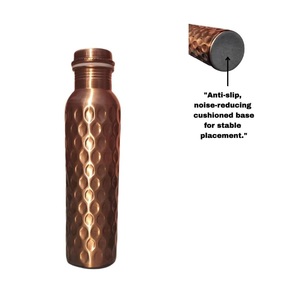 Beautifully Handcrafted 100% Pure Copper Eco-Friendly <b>Water</b> <b>Bottle</b> Anti-Corrosion Coating Dishwasher Safe High Quality Drinkware - Product Image 4
