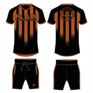 La mejor calidad, diseño personalizado, transpirable, cómodo, conjuntos de uniformes de camiseta de fútbol, servicio OEM para jóvenes, jugadores masculinos, corte automatizado - Product Image 4