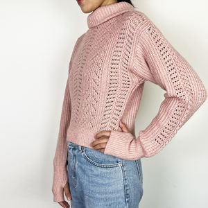 Suéter de punto de Invierno para mujer Suéter de mujer de aspecto elegante con diseño texturizado Suéter acrílico ligero - Product Image 2