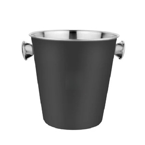 Cubo de hielo de Metal de acero inoxidable Cerveza Vino Champán Bebidas Tinas Logotipo personalizado Acabado punteado - Product Image 4