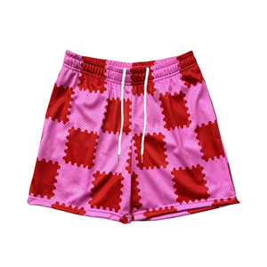 Pantalones Cortos de Malla de Alta Calidad para Hombre, Venta al por Mayor 2025, de Poliéster, Doble Capa, Ajuste Holgado, para Verano, de Secado Rápido y Transpirables - Product Image 4