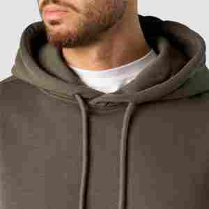 Sweat à capuche en molleton français, broderie personnalisée du logo, poids lourd, 100% coton, sweat à capuche surdimensionné pour homme - Product Image 5