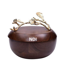 Tazón de Metal profundo para almacenamiento de frutas y verduras decorativas de mesa, artículos de catering para el hogar, tazón de servidor de frutas decorativo - Product Image 4