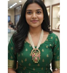 Conjunto de Collar y Aretes Chapados en Oro Clásico de Primera Calidad, a la Moda, para Compromiso, Boda, Colección para Mujer - Product Image 1