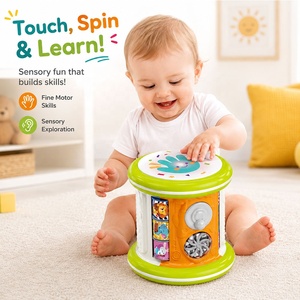 Juguete Educativo <span class=keywords><strong>GOODWAY</strong></span> para Bebés, Tambor de Actividades con Bloques Interactivos en Forma de Casa, Aprendizaje Musical, Desarrollo Preescolar - Product Image 2