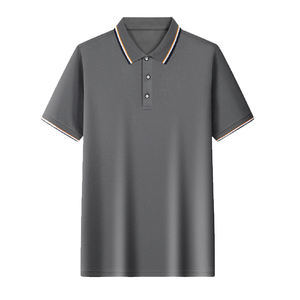 Couleur unie de haute qualité pour hommes, T-shirt polo, vêtements de golf surdimensionnés avec impression numérique douce, sérigraphie, broderie DTG - Product Image 5