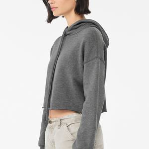 เสื้อฮู้ดผ้าคอตตอน100% 500GSM น้ำหนักเบาพิมพ์ลายพองโอเวอร์ไซส์สำหรับผู้หญิง3D ฤดูใบไม้ร่วง600GSM - Product Image 2