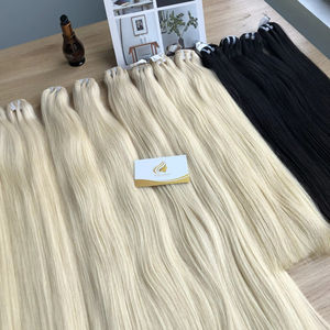 ผมต่อจากคนเวียดนาม100% แท้เรียพร้อมหนังศีรษะตรงติดหนังกำพร้าสำหรับลูกค้าชาวไนจีเรีย - Product Image 1