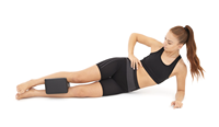 Coussin de jambe en mousse à mémoire de forme recouvert de cuir PU durable, antidérapant, pour usage sportif, léger, lavable, taille 25*19*14 cm, doux et amovible