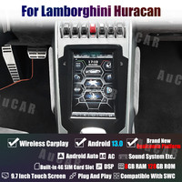 AuCar 9.7 "dernier écran de style Tesla Android 13 autoradio multimédia lecteur DVD pour Lamborghini Huracan voiture stéréo GPS Navigation