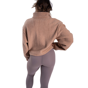 <b>Spark</b> Clothing Women's Fleece Sherpa <b>Jacket</b> Waterproof Windproof Stand Collar Zipper Full Sleeve Solid Color Regular Length - Product Image 2