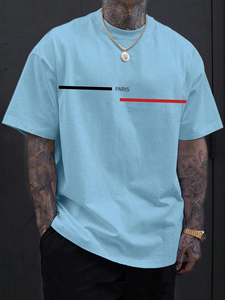 Nouveau Design 100% coton Jogging Gym t-shirt coupe ample lavage à l'acide équipage Fitness hommes manches courtes surdimensionné t-shirt Style formel - Product Image 4