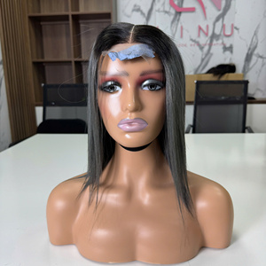 LINU GINGER Virgin Vietnamese Hair Lace Front <b>Wig</b> Double Drawn 250% Density HD Transparent for Lace Base <b>Long</b> Length All - Product Image 5