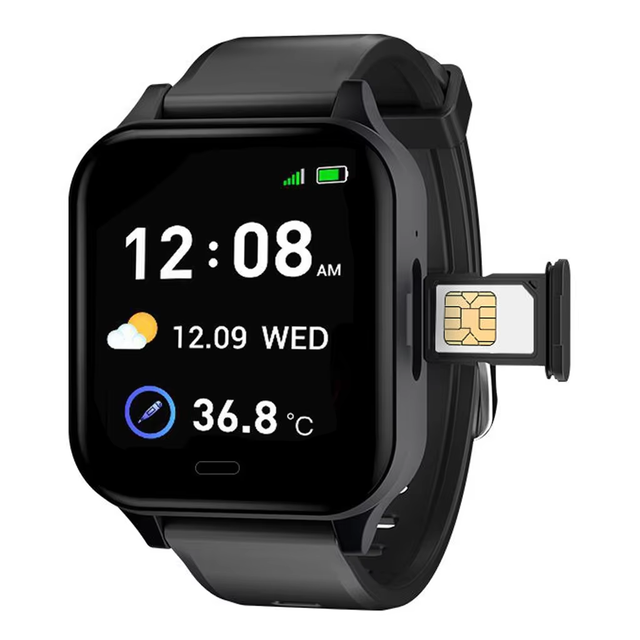 2025 QC V14 2032 4G Elderly Smartwatch ECG SpO2 HRV SOS Tracker 1.57" Display BLE5.1 IP67 Fall Alert Geo Fence Video Call Watch