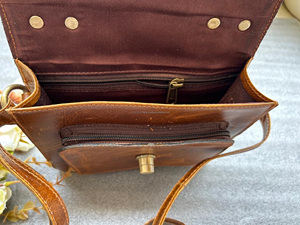 Real Handmade Full Grain Genuine Crunch Leather Handbag Stylish Women Real Vintage Leather Office Use <b>Cross</b> <b>Body</b> Shoulder <b>Bag</b> - Product Image 6