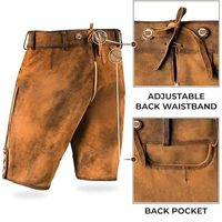 Pantalon de costume pour hommes bavarois Lederhosen OEM personnalisé Oktoberfest German Beer Festival Cosplay