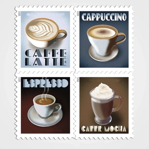 5 hojas/1 juego de pegatinas de café 2021 para el día de San Valentín, invitaciones de boda, tarjetas de cumpleaños, tarjetas navideñas y álbumes de recortes - Product Image 2