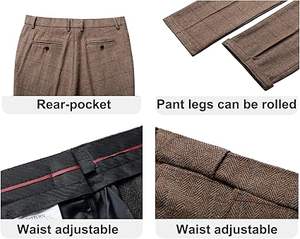 Pantalon habillé pour homme 2026, nouveau style respirant, doublure en tissu, conception OEM, vente en gros, avec couleur, taille et logo personnalisables - Product Image 4