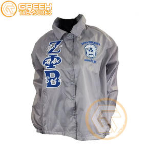 Venta caliente Zeta Phi Beta Chaqueta de línea para mujer Ropa de hermandad en stock Chaqueta de línea para mujer Chaqueta de entrenamiento bordada - Product Image 4