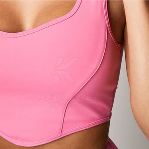 Sujetador Deportivo Sin Costuras de Alta Calidad, Transpirable, con Logotipo Frontal Simple, para Mujer, para Yoga y Entrenamiento, con Soporte Medio - Product Image 6
