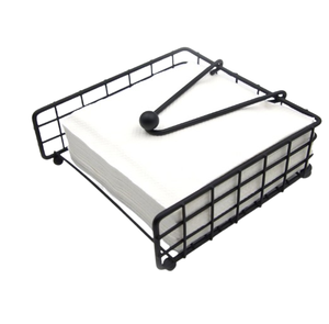 Meilleur design Organisateur portable de paniers à serviettes en métal pour les salles à manger Porte-serviettes Hôtels Restaurants Bureaux Rassemblements - Product Image 3