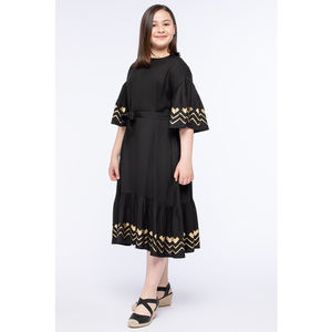 Robe décontractée de qualité supérieure pour fille avec encolure ronde et manches courtes OEM ODM vente en gros fabrication bon prix - Product Image 4