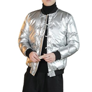 เสื้อโค้ทแจ็คเก็ตดาวน์แฟชั่นสไตล์ญี่ปุ่นสำหรับผู้ชายฤดูหนาวหัวเข็มขัดดิสก์ขนาดใหญ่ใบหน้าสดใส - Product Image 2