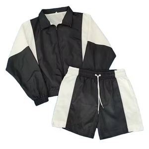 Conjuntos de chaquetas y pantalones cortos cortavientos de nailon a prueba de agua, cortavientos para lluvia, conjuntos de pantalones cortos para hombre personalizados 2026 - Product Image 5