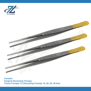 Fórceps de tejido T.C. Debakey Fórceps de abrazadera de grado quirúrgico de 25 cm Instrumento de acero inoxidable de 1,5mm Hecho en Pakistán - Product Image 2