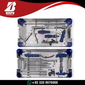 Juego de Instrumentos Quirúrgicos de Fijación Espinal Mínimamente Invasiva con Tornillo Pedicular de Brazo Largo de Acero Inoxidable para Ortopedia - Product Image 6