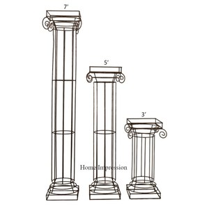 Ensemble de 4 fleurs de designer modernes et créatives de couleur or et noir Centres de table de mariage Accessoires de support Harlow Fournitures - Product Image 6