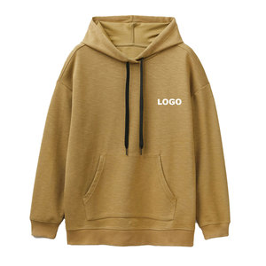 Sweat à capuche 100% coton anti-rides respirant pour femmes personnalisées sweat-shirt imprimé tricoté logo brodé mode de rue à capuche - Product Image 5