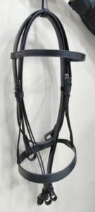 Venta al por mayor para Hunter Style Horse Bridle Cuero genuino Forma anatómica Suave acolchado y ajustable para montar a caballo - Product Image 5