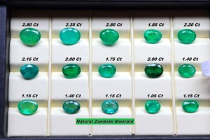 พลอยมรกตธรรมชาติแท้ตัดเป็นรูปวงรีจากแซมเบียสำหรับทำเครื่องประดับ - Product Image 2