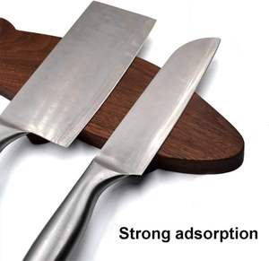 Bloc de couteaux en forme de poisson créatif moderne support en bois magnétique support mural outils de stockage couteau magnétique fort - Product Image 4