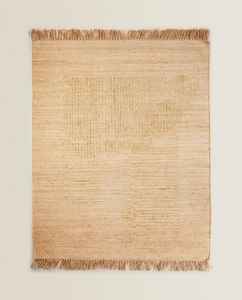 Alfombra de cáñamo trenzada contemporánea hecha a mano, alfombra de Yute natural para suelo - Product Image 5